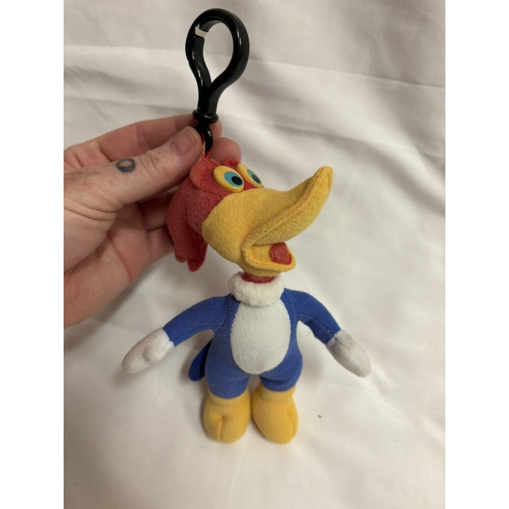 Woody Woodpecker Plush Stuffed Animal No Tag 6” Keychain Looney Toons